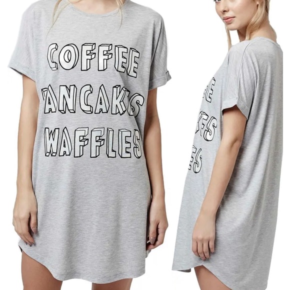 Topshop Other - Topshop Graphic Night Sleep Tee T-shirt Dress